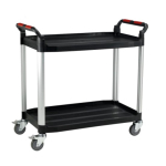2 Shelf Tray Trolley with Castors - 970 x 513 x  990mm (h x w x d)