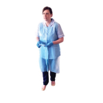 Apron Biodeg. Disposable Blue