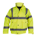 Yellow Hi-Vis Bomber Jacket Class 3 Size XLarge