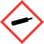 GHS-CLP Pictogram Labels Bottles/Compressed Gases (GHSO4) 120 Labels