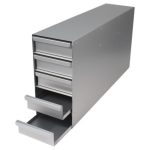 Wesbart Front Access Freezer Racking with Trays for 25x 2inch Cryoboxes 287H x 140W x 685D