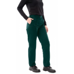 Ladies Bottle Green Polyester Cotton Work Trousers Size 18 Regular Leg