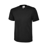 Black Unisex Classic T-Shirt 100% Cotton Size XSmall