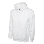 White Classic Hoodie 50% Polyester 50% Cotton Size XXXXXLarge
