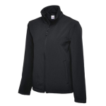 Black Classic Softshell Jacket 3 Layer Waterproof Size XSmall