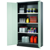 CS-CLASSIC 195cm Height 105cm Width Grey Doors - 3x Shelves