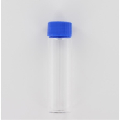 Aurora Scientific 40mL Clear Glass (Borosilicate) Bottle  with Blue Polypropylene Cap  with Septum D