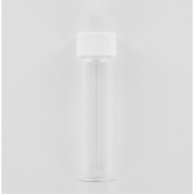 Aurora Scientific 40mL Clear Glass (Borosilicate) Bottle  with White Polypropylene Cap  with Septum