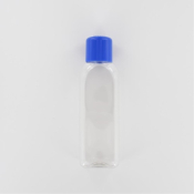 Aurora Scientific 500mL Clear PET (Polyethylene) Bottle  with Blue Polypropylene Cap Dosed with Sodi