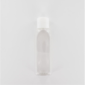 Aurora Scientific 500mL Clear PET (Polyethylene) Bottle  with White Polypropylene Cap Dosed with Sod
