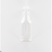 Aurora Scientific 1000mL Clear PET (Polyethylene) Bottle  with Natural HDPE Cap
