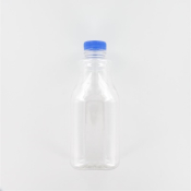 Aurora Scientific 1000mL Clear PET (Polyethylene) Bottle  with Blue HDPE Cap Dosed with Sodium Thios