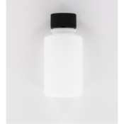 Aurora Scientific 125mL Natural HDPE (High Density PolyEthelyne) Bottle  with Black Polypropylene Ca