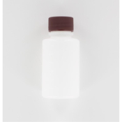 Aurora Scientific 125mL Natural HDPE (High Density PolyEthelyne) Bottle  with Brown Polypropylene Ca