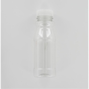 Aurora Scientific 250mL Clear PET (Polyethylene) Bottle  with Natural HDPE Cap