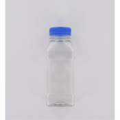 Aurora Scientific 250mL Clear PET (Polyethylene) Bottle  with Blue HDPE Cap Dosed with Nitrogen