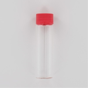 Aurora Scientific 40mL Clear Glass (Borosilicate) Bottle  with Red Polypropylene Cap  with Septum Do