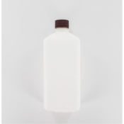 Aurora Scientific 1000mL Natural HDPE (High Density PolyEthelyne) Bottle  with Brown Polypropylene C