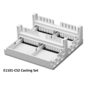 Accuris Gel Casting Set for 5x6cm Gels Includes  4 Trays and 2 Combs (18/10 Teeth)