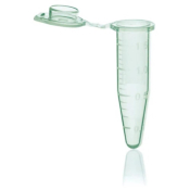 BRAND PP Microcentrifuge Tubes with Lid 1.5mL Green BIO-CERT PCR Quality
