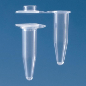 BRAND 0.5mL Thin Walled PCR Tubes with Attached Flat Caps Clear