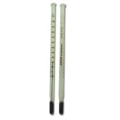 Lab Thermometer 150mm -10 to 110C green spirit