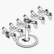 Buchi Lyovapor Drying Rack 12 Position Manifold