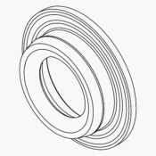 Vacuum seal VS26 PTFE base NBR O-ring FDA compliant