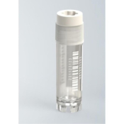 ClearLine Cryogen Tube 2mL Self Standing External Stella Cap Graduated with Barcode Sterile