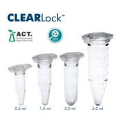 ClearLine BIOBased CLEARLock Microtubes with Cap Protein Low Binding 0.5mL