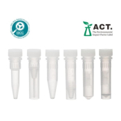 ClearLine BIOBased Screw Cap Microtubes Self Standing Sterile 0.5mL