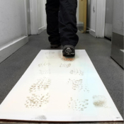 COBA Europe First-Step Tack Entrance Mat 0.45m x 1.17m White
