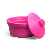 Corning Ice bucket with lid round 2.5L pink
