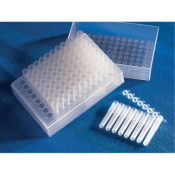 Corning 96 Well Polyethylene Cluster Tube 8-Cap Strips 12 Strips per Bag Sterile
