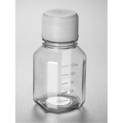 Corning PET Media Bottle 125mL Graduated 31mm IATA-Validated Screw Cap Sterile Pre-assembled 24 per