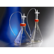 Corning Erlenmeyer Flask Polycarbonate with 1/8 inch Dip Tube 0.2um Vent Male Luer Lock Sterile - 2L