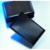 Corning 384 Well Black with Clear Flat Bottom Not Treated Microplate 25 /bag w/out Lid Non-sterile