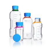 DURAN YOUTILITY Clear 500mL Laboratory Glass  Bottle with Cap Label and Tag