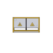 Safety Cabinet Under-bench 2 doors 2 compartments