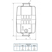 Edwards Oil Mist Filter (EMF10) for RV3  (PUM5000), RV5 (PUM5002) and RV8 (PUM5004) Pumps