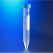 Falcon 15mL centrifuge tubes polystyrene conical bottom with dome seal screw cap bagged 50 per inner