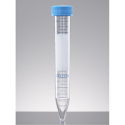 Falcon 15mL Conical Polystyrene Centrifuge Tube  with Dome Seal Screw Cap, Sterile, Racked