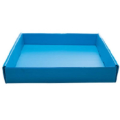 Flystuff (59-164B) Wide Fly Vial Tray Blue Corrogated