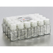 Gosselin Octagonal PET Bottle 125mL, Graduated,  31mm Tamper-Evident Cap, Non-Assembled, 24/Package