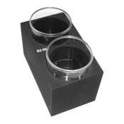 Grant-Bio Block with 2 x Flat Bottom Holes of 48mm Diameter
