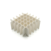 Heathrow Scientific Cardboard Tube Storage Box Partition / Divider 36 Well 15mL Tubes - White