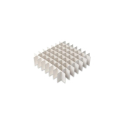 Heathrow Scientific Cardboard Cryogenic Freezer Box Partition/Divider 64 Well (8 x 8) - White