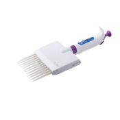 Heathrow Scientific Pearl Adjustable Micro Pipette 12 Channel - 30-300ul - White/Purple