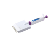 Heathrow Scientific Pearl Adjustable Micro Pipette 8 Channel - 30-300ul - White/Purple