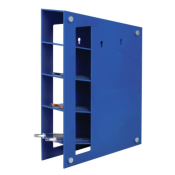 Pipette Rack Blue ABS Magnetic 4 Compartment